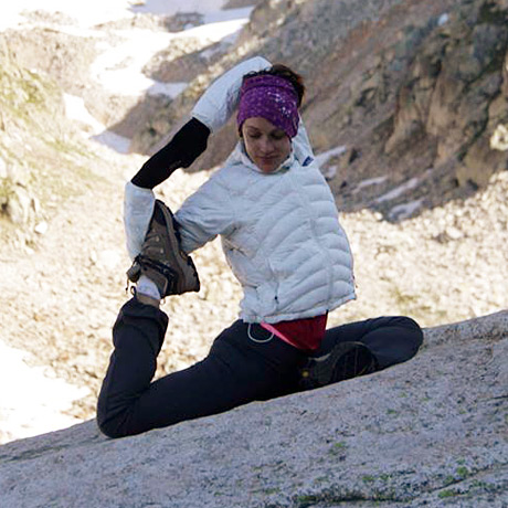Helen Manancourt escalade yoga